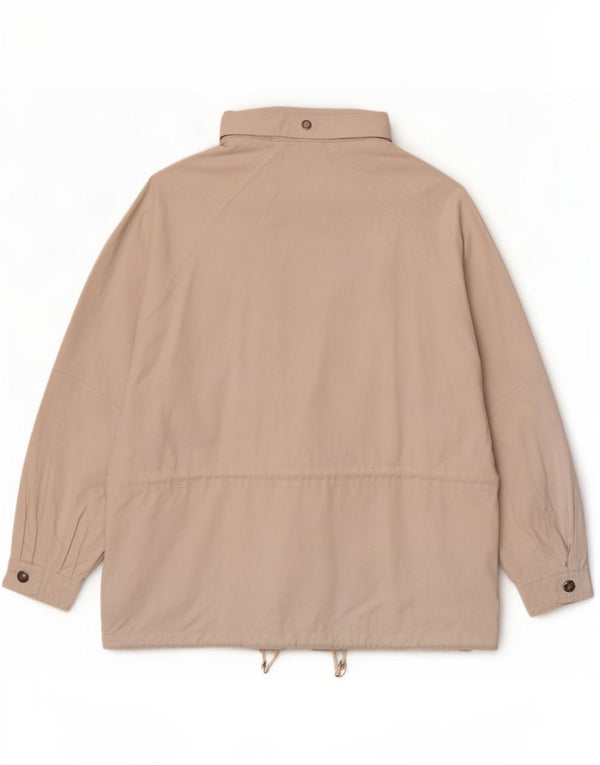 Diadora Herre Grafisk Hooded Utility Jacket UK 40 Large Off White