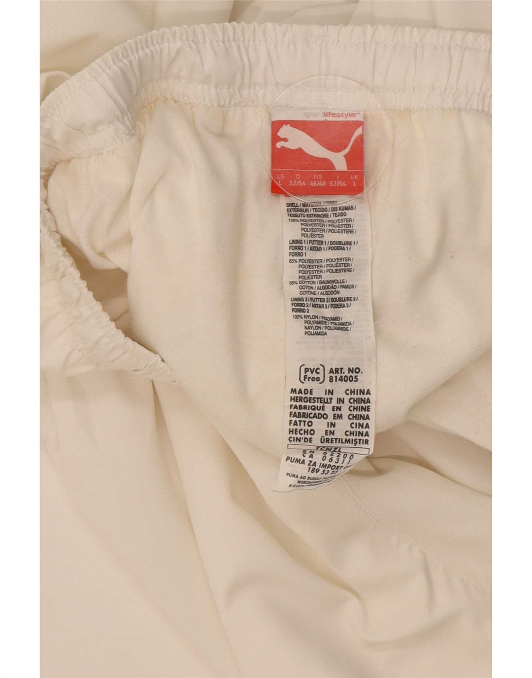 Puma Herre træningsdragt Bukser Joggers Large White Polyester