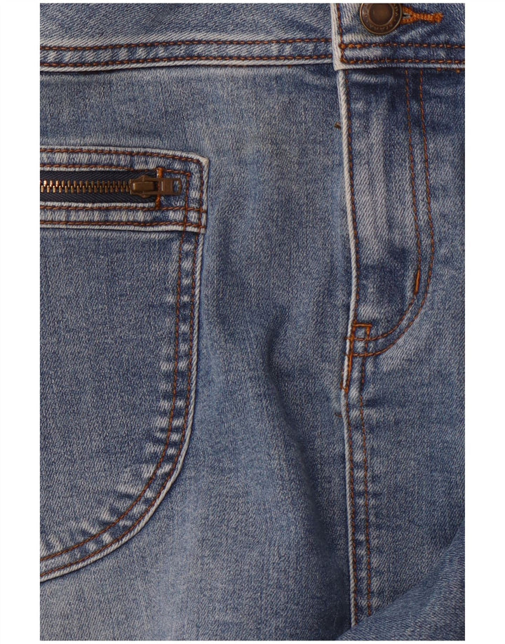 PRANA Dame højtaljet denimnederdel us 2 XS W26 Blå Bomuld