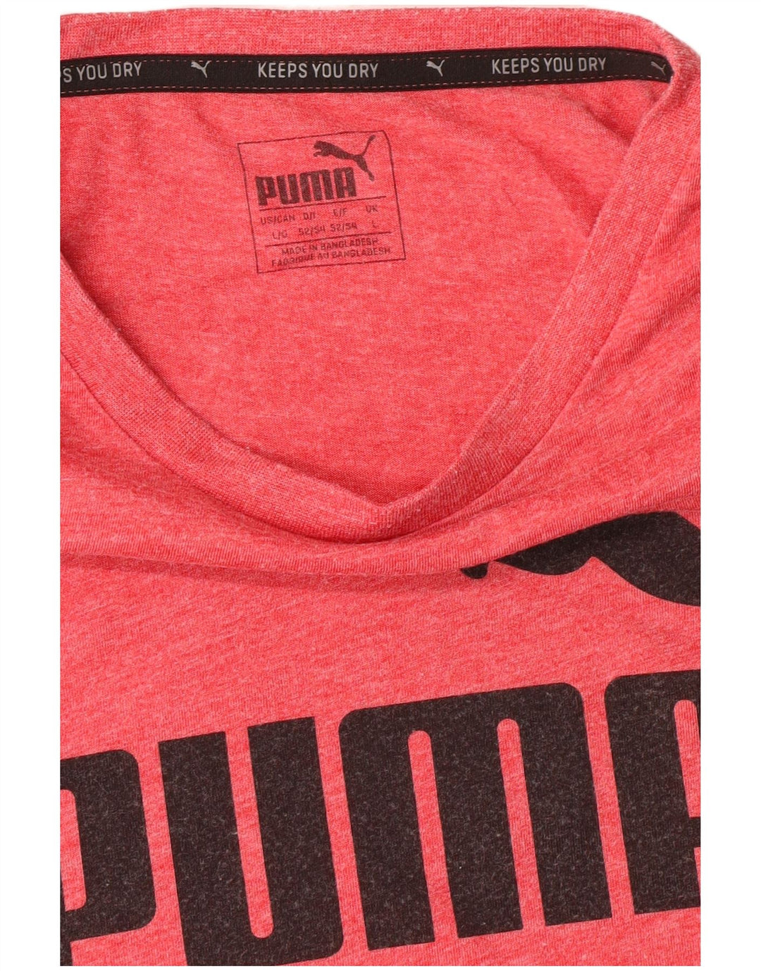 Puma Herre Grafisk T-Shirt Top Stor Pink