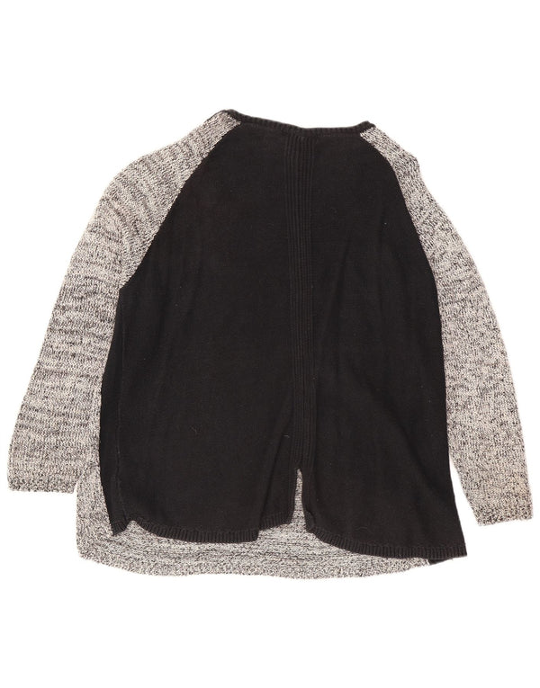 Marks & Spencer Dame Boat Neck Jumper Sweater UK 24 4XL Grå Colourblock