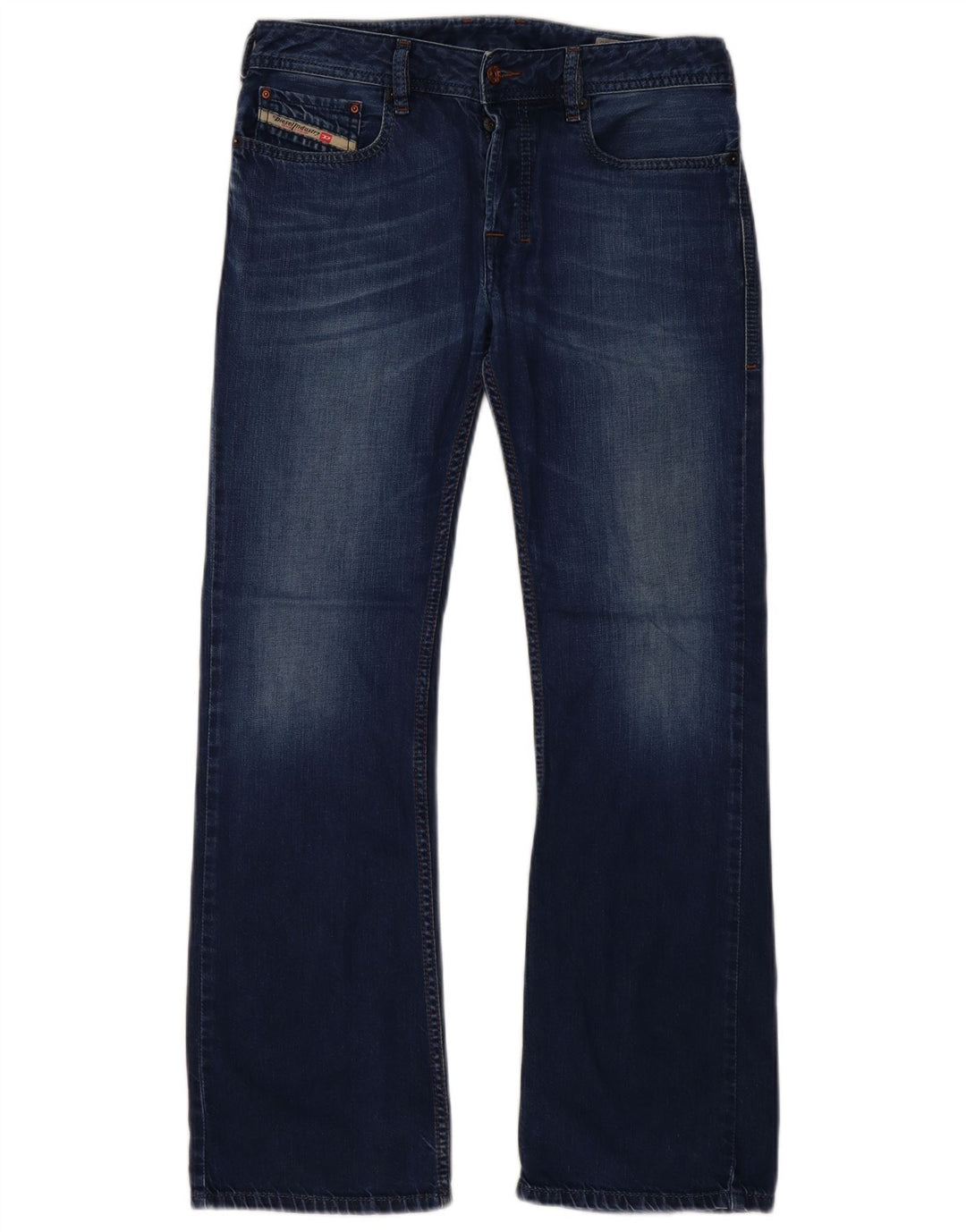 Diesel Dame Zatiny Regular Bootcut Jeans W29 L30 Marineblå Bomuld