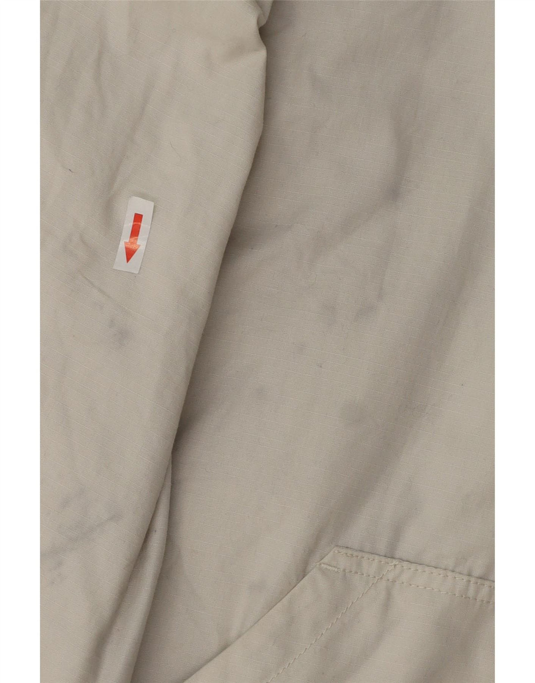 Zara Herre Bomber Jacket UK 40 Stor Hvid Nylon