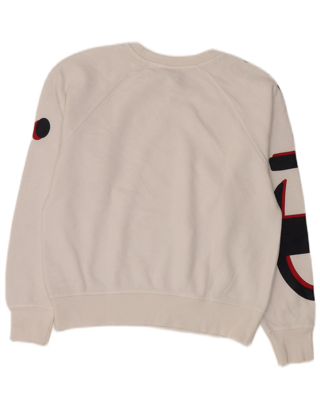 Champion Kvinder Oversized Grafisk Sweatshirt Jumper UK 10 Small White