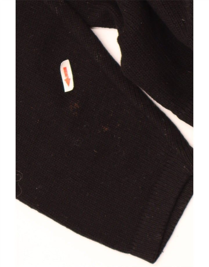 Cecilia Benetti Dame Crew Neck Jumper Sweater UK 16 Large Black
