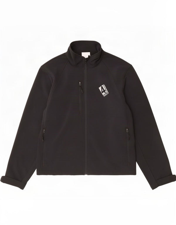 Russell Athletic Herre Windbreaker Jacket UK 40 Large Black Polyester
