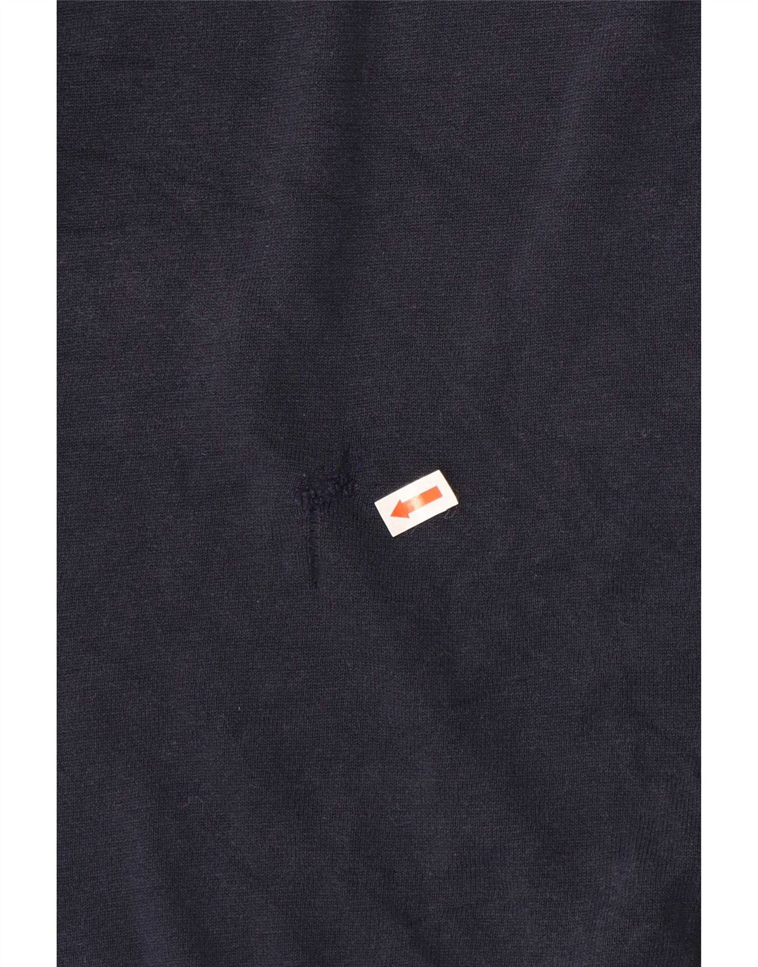 Massimo Dutti Herre Polo Neck Jumper Sweater Stor Marineblå Bomuld