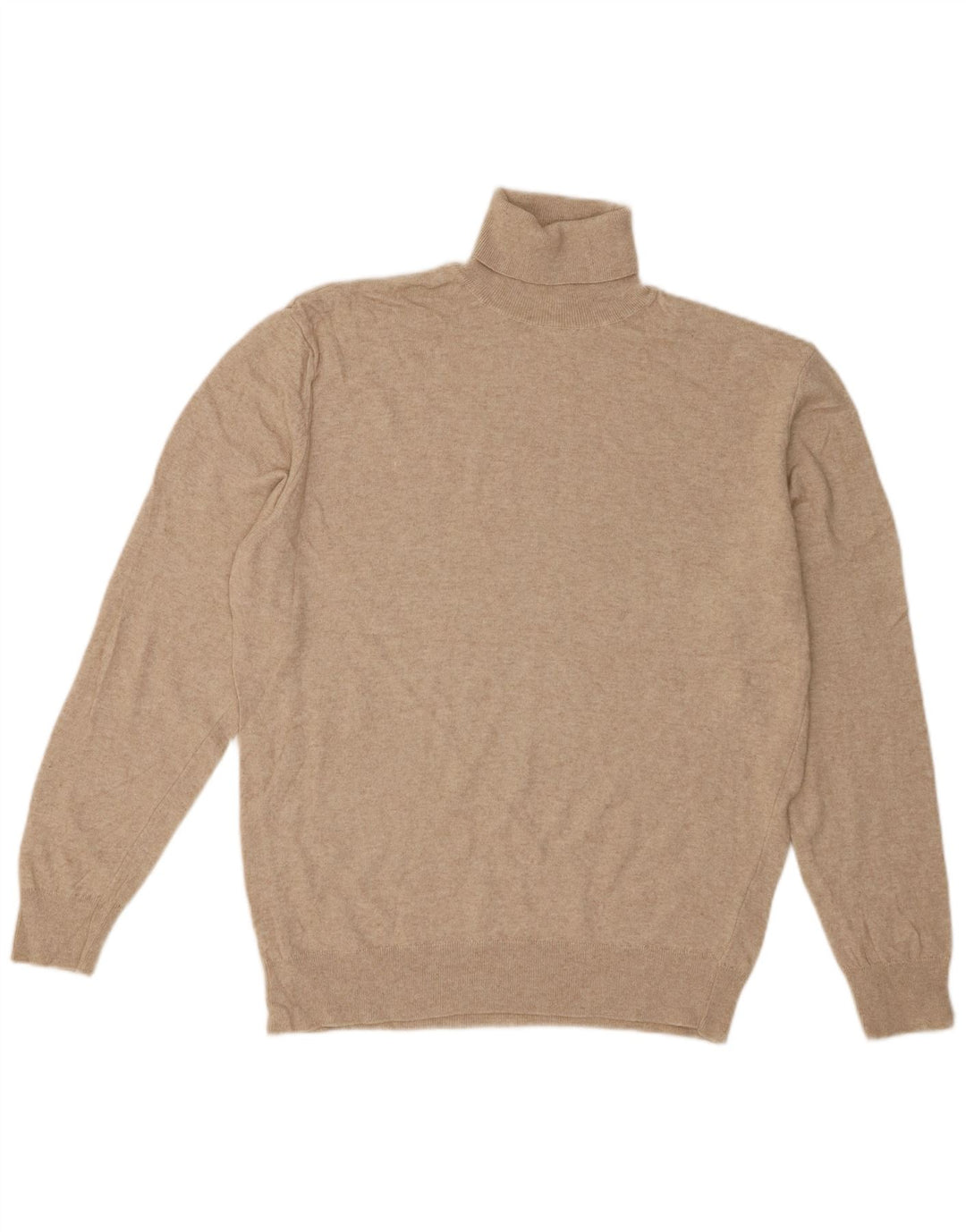 Zara Herre Rullehalstrøje Sweater Stor Beige