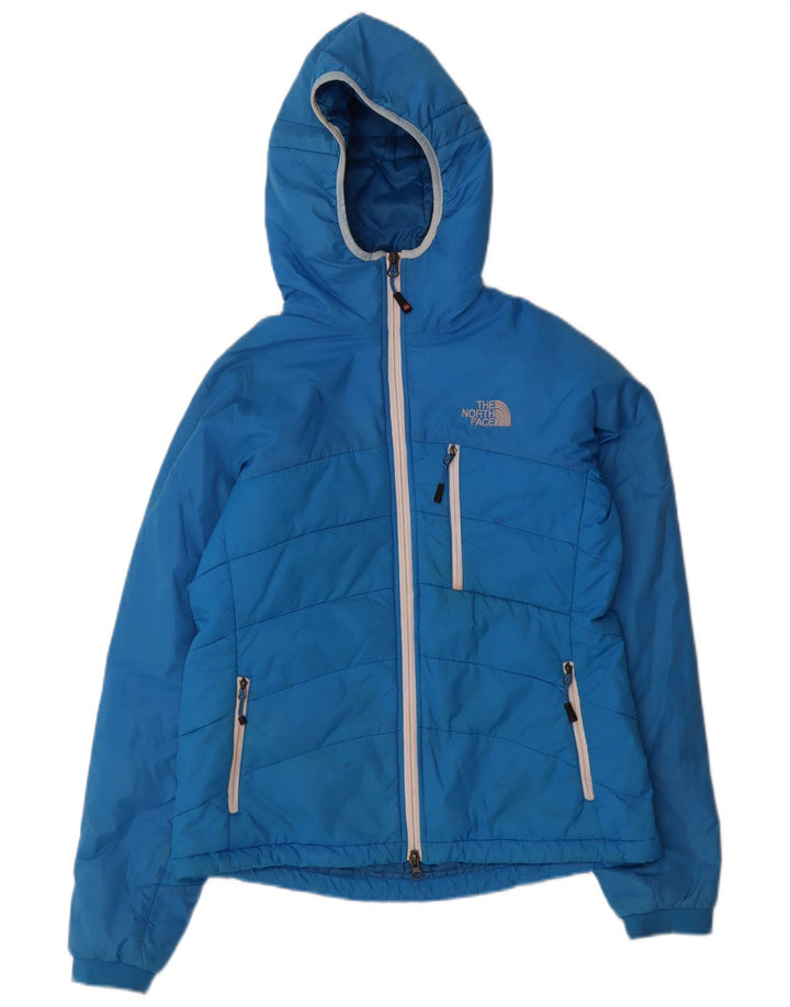 The North Face, polstret jakke til kvinder, UK 12 Medium Blue Nylon