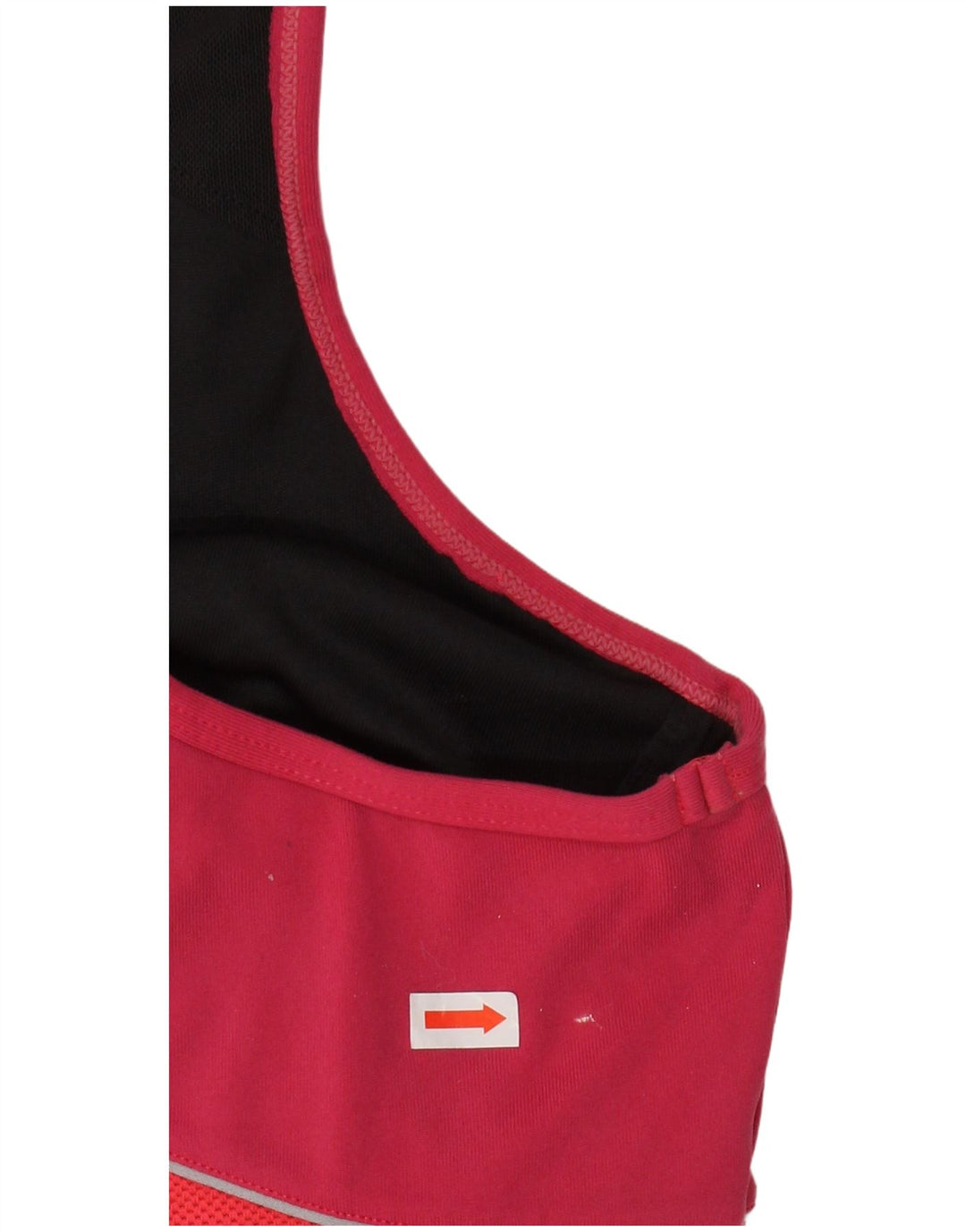 NIKE Dame Dri Fit Crop Vest Top UK 16/18 XL Pink Colourblock