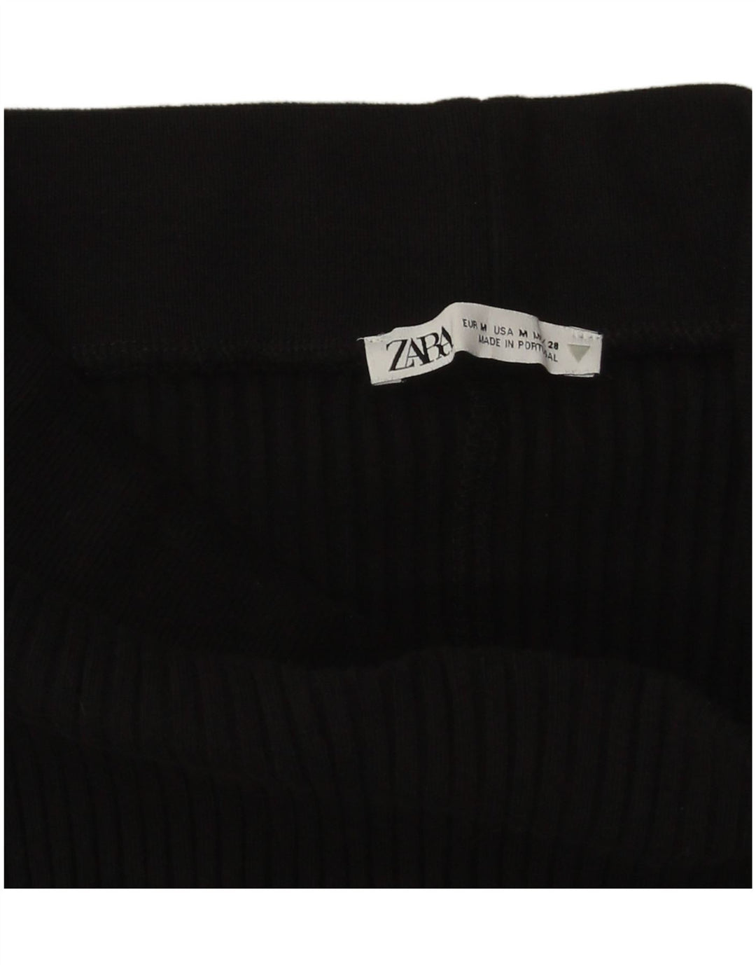 Zara Damestrik Midi-nederdel Medium W28 Sort