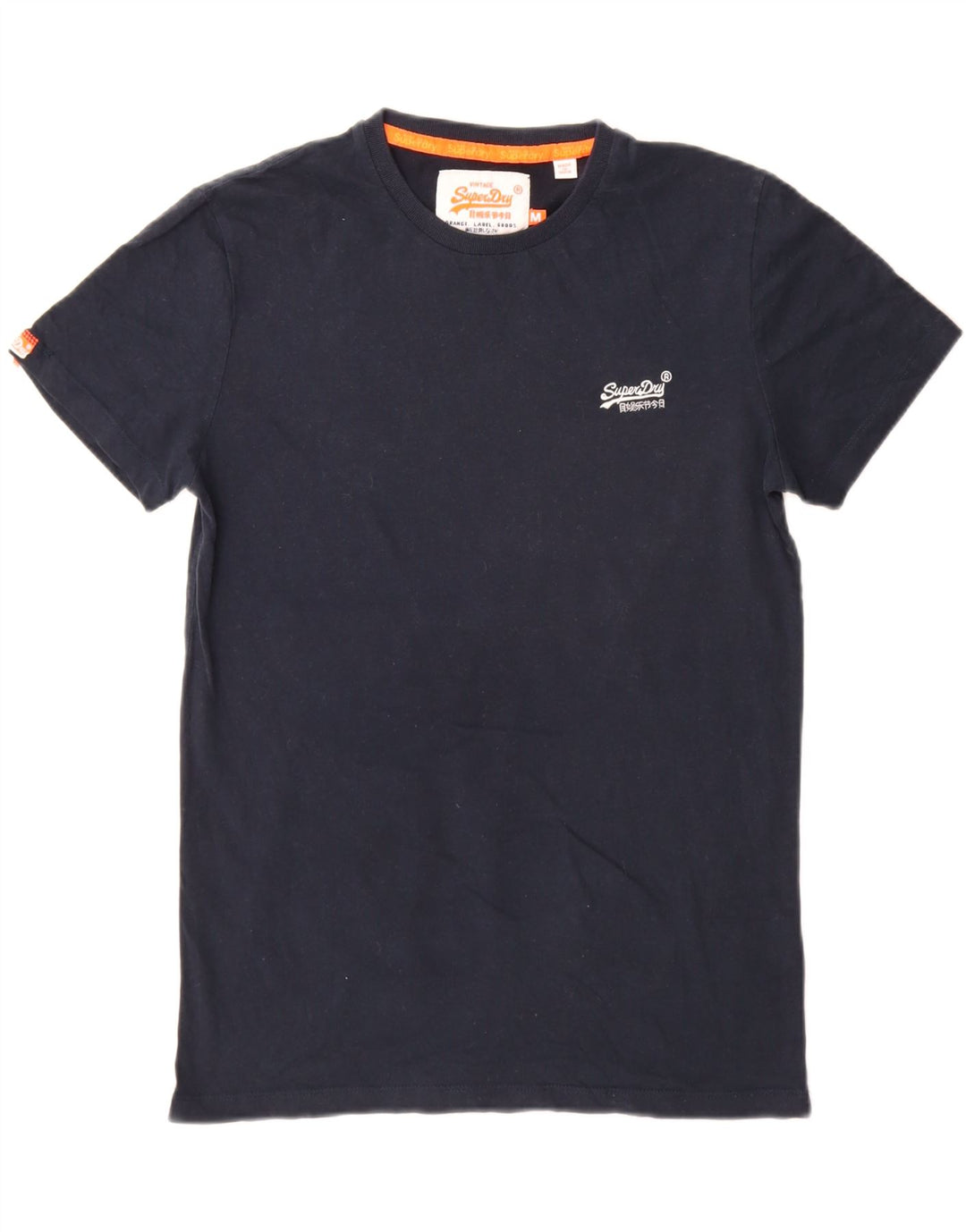 Superdry Herre T-shirt Top Medium Marineblå Bomuld
