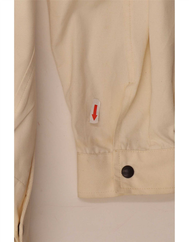 Alexander Herre Bomberjakke IT 54 2XL Off White Bomuld