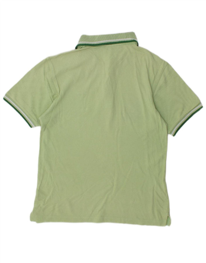 LOTTO Mens Polo Shirt Medium Green Cotton