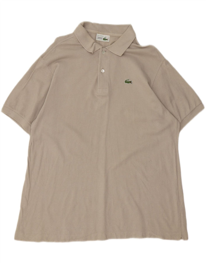Lacoste herre poloskjorte str. 6 XL Beige bomuld