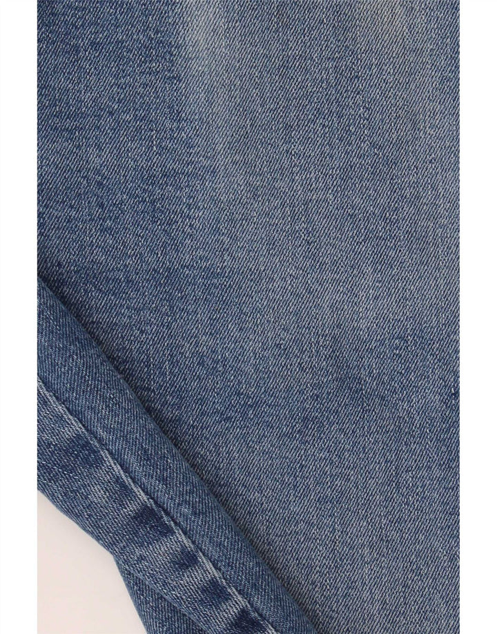 Wrangler Herre Regular Straight Jeans W36 L32 Blå Bomuld