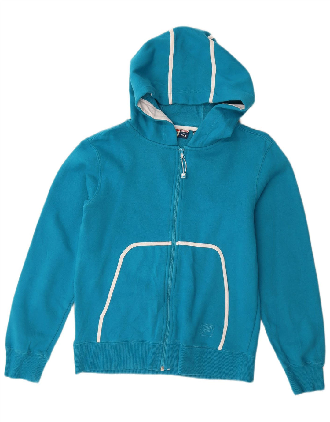 Fila hættetrøje med lynlås til kvinder UK 14 Medium Blue