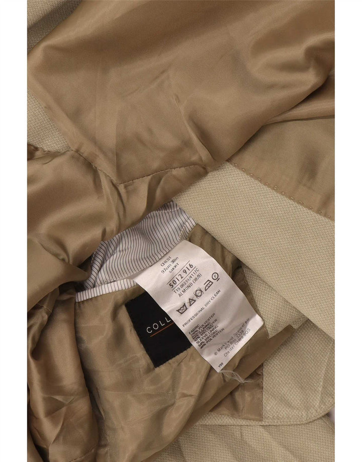 Marks & Spencer Herre Short 2 Button Blazer Jacket UK 38 Medium Beige