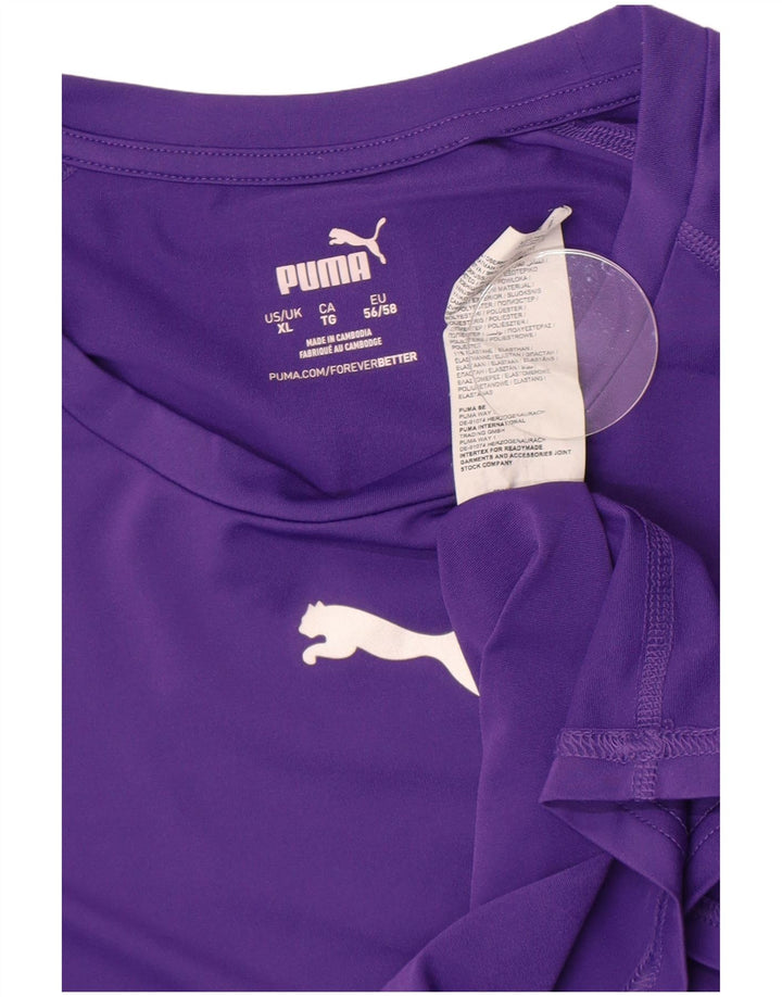 Puma Dame Top Langærmet UK 18 XL Lilla Polyester