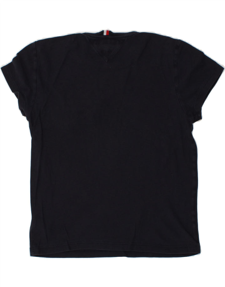 TOMMY HILFIGER Mens T-Shirt Top Medium Navy Blue Vintage Tommy Hilfiger and Second-Hand Tommy Hilfiger from Messina Hembry 