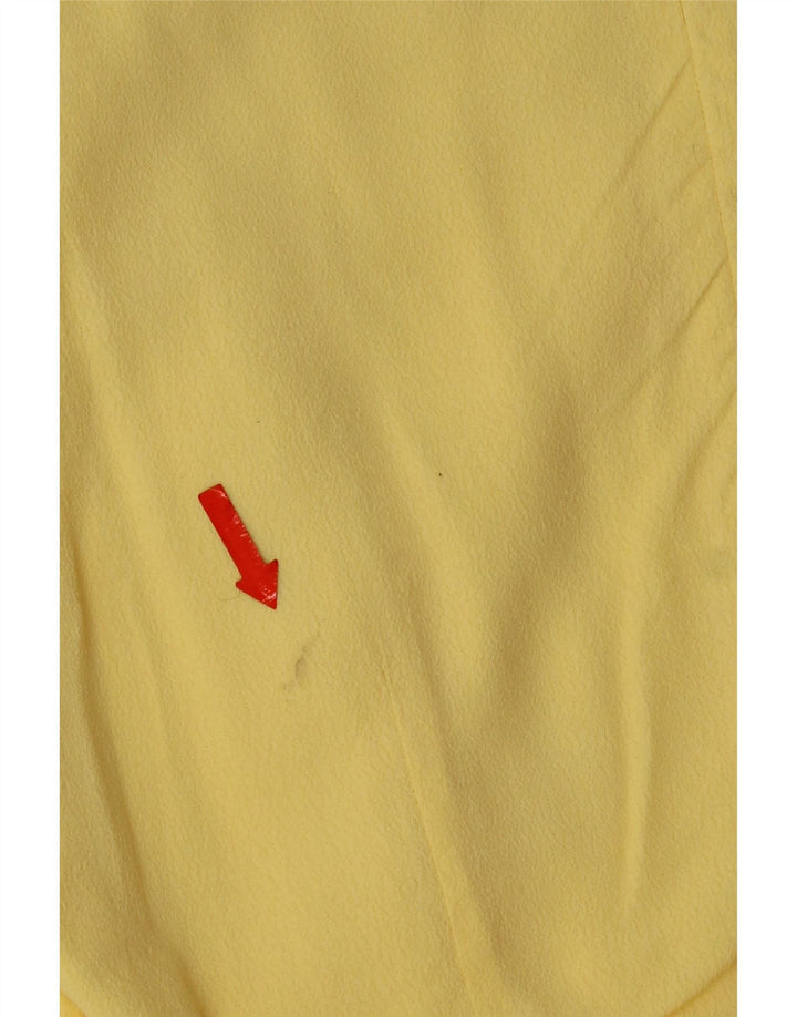 French Connection Dame ærmeløs Maxikjole UK 12 Medium Yellow Viscose