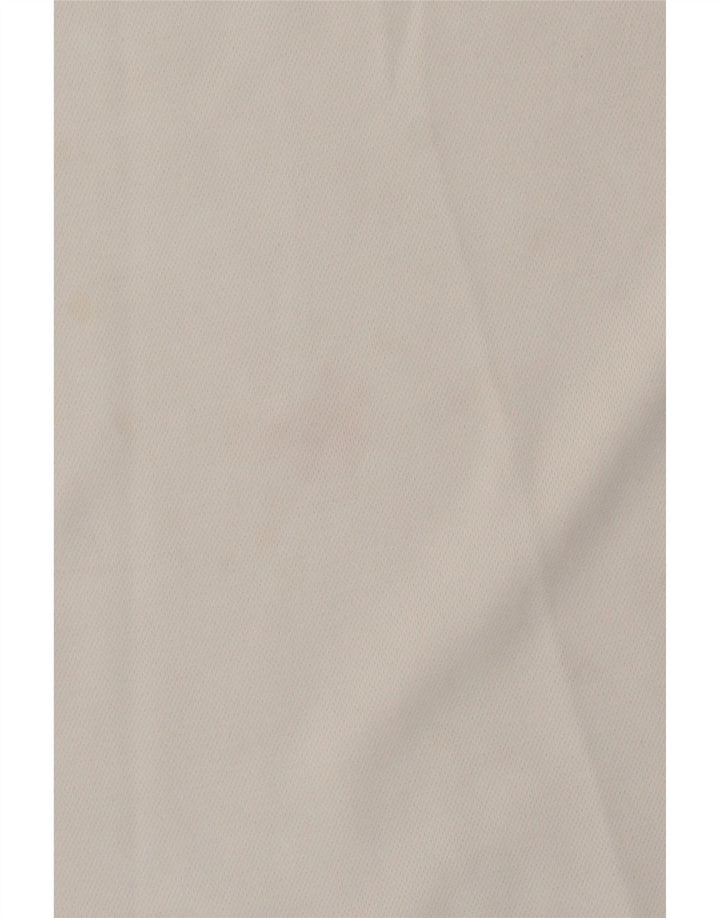 Nike Polo skjorte til mænd UK 38/41 Medium White Colourblock Polyester
