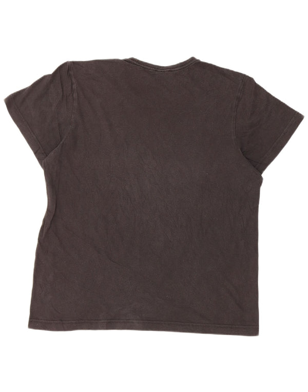 Adidas Herre grafisk T-shirt Top Medium Sort Bomuld