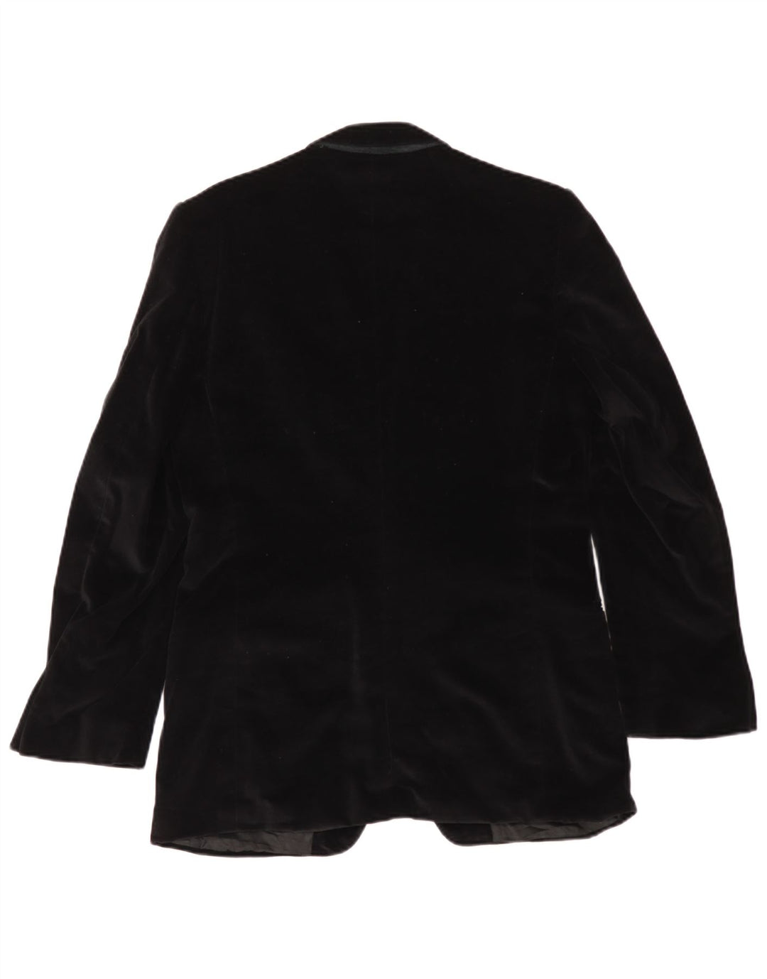 Issimo Herre 2 Button Velvet Blazer Jacket UK 36 Small Black
