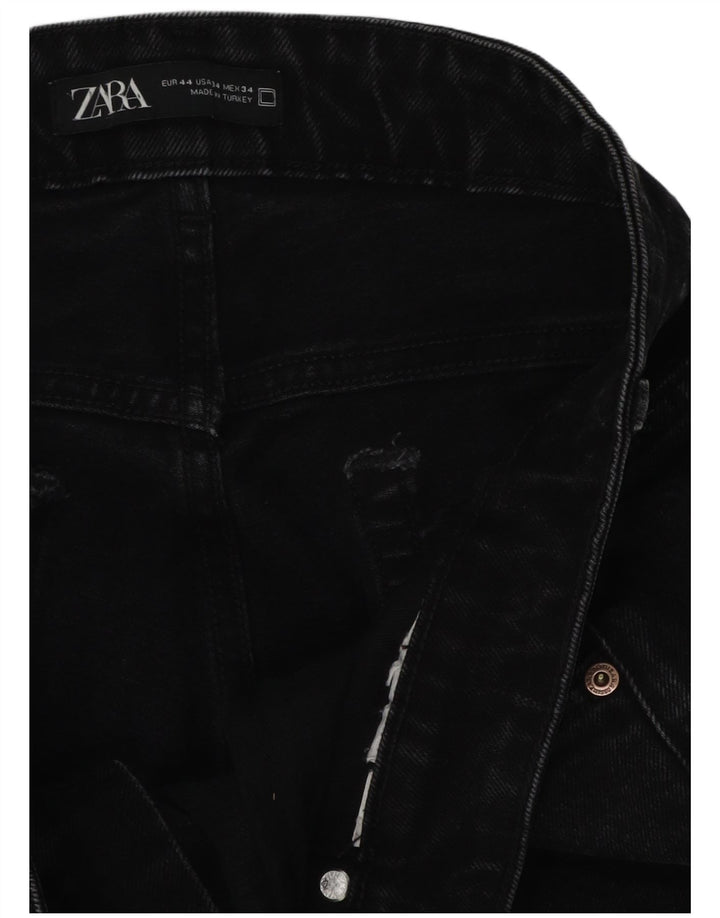 Zara Straight Jeans til mænd EU 44 XL W34 L30 Sort