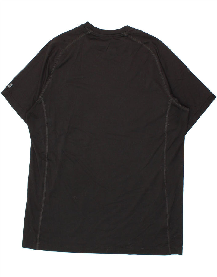 EDDIE BAUER Mens T-Shirt Top Large Black Polyester Vintage Eddie Bauer and Second-Hand Eddie Bauer from Messina Hembry 