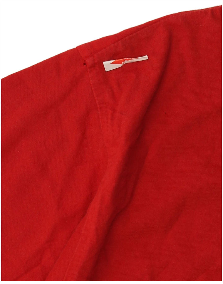 Kappa Herre Grafisk T-Shirt Top XL Rød Bomuld