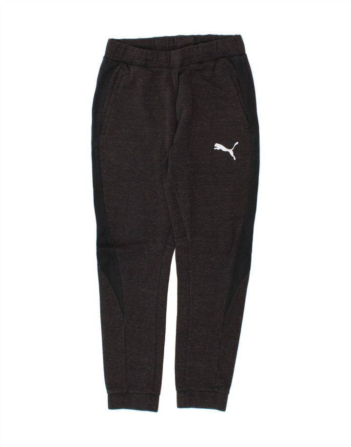 PUMA Mens Tracksuit Trousers Joggers Small  Black Flecked Polyester Vintage Puma and Second-Hand Puma from Messina Hembry 