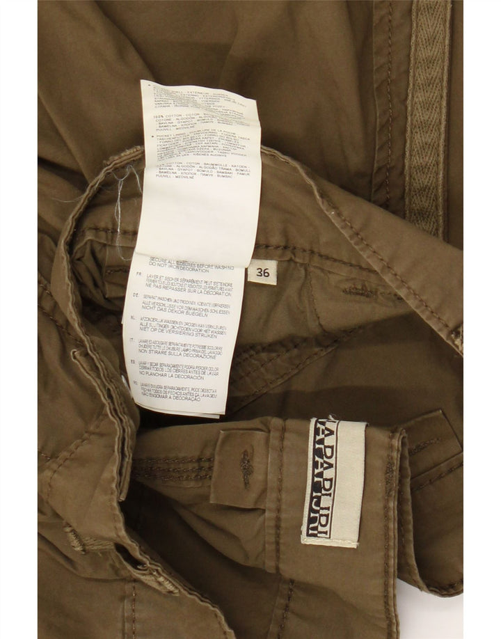 Napapijri Herre Cargo Shorts W36 Large Khaki Bomuld