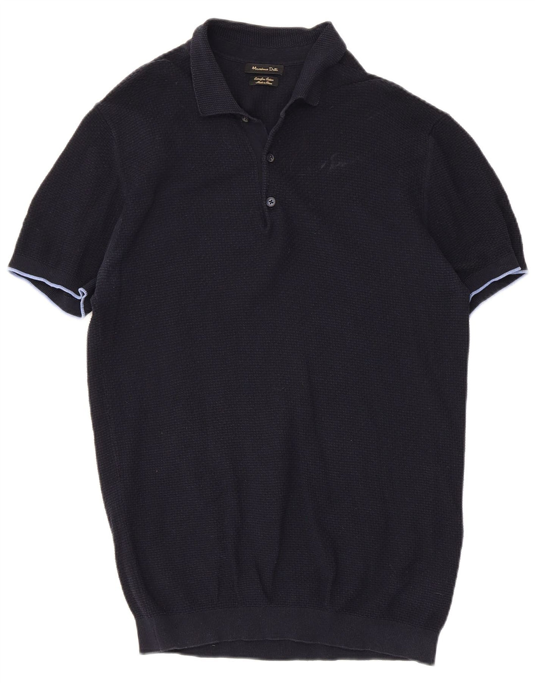 Massimo Dutti Herre poloshirt Stor marineblå bomuld