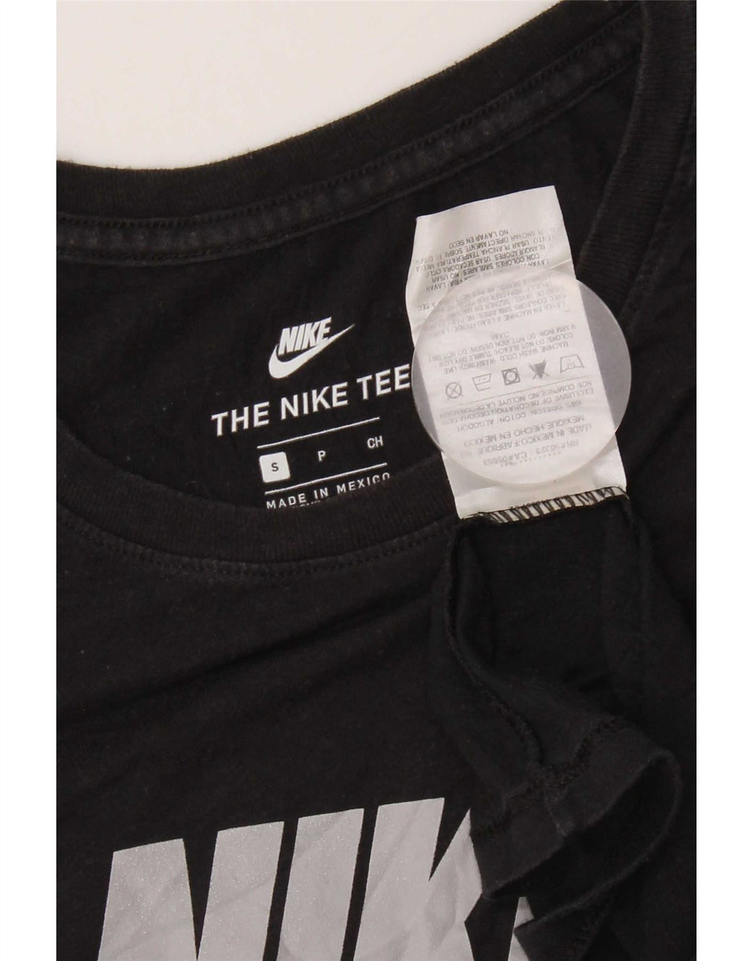Nike grafisk t-shirt top til mænd, lille sort bomuld