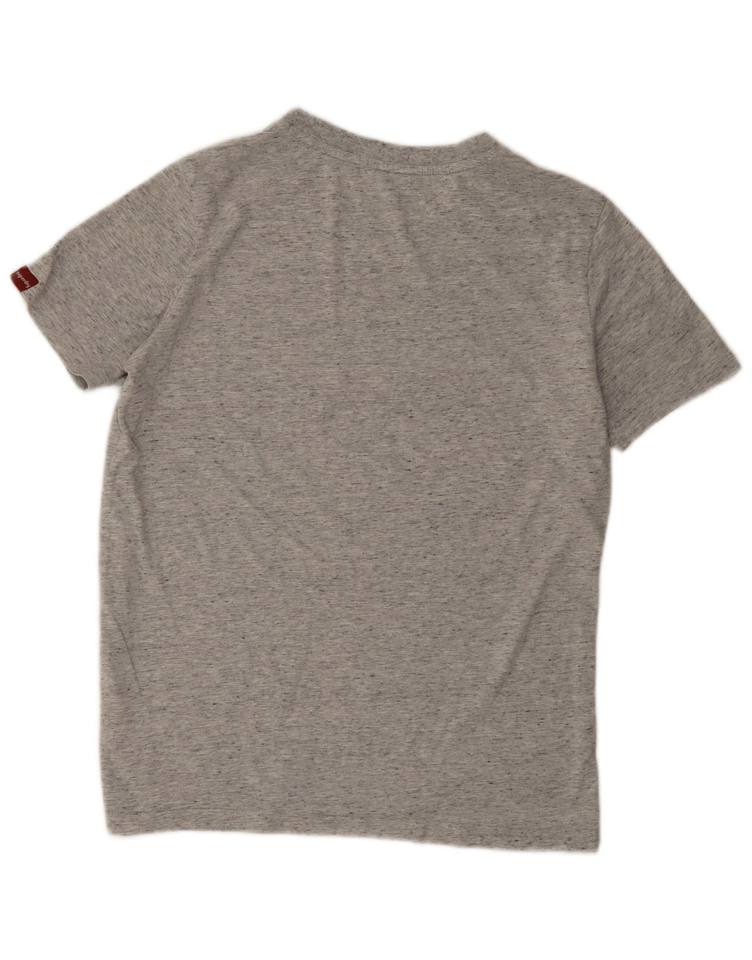 Superdry Oversized grafisk T-shirt top til kvinder DK 10 Små grå flækkede