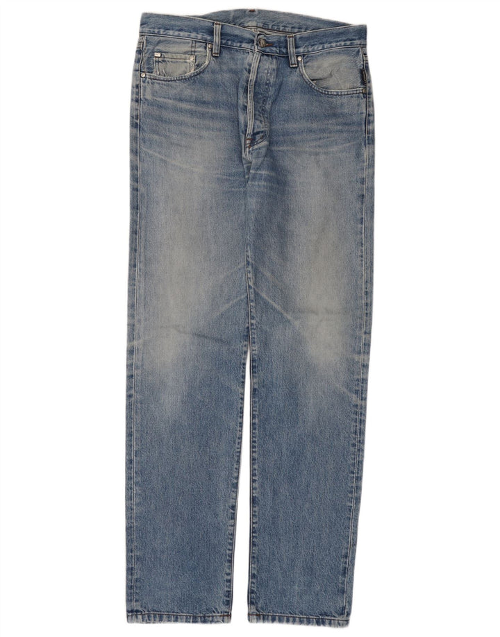 LACOSTE Straight jeans til mænd W34 L34 Blå