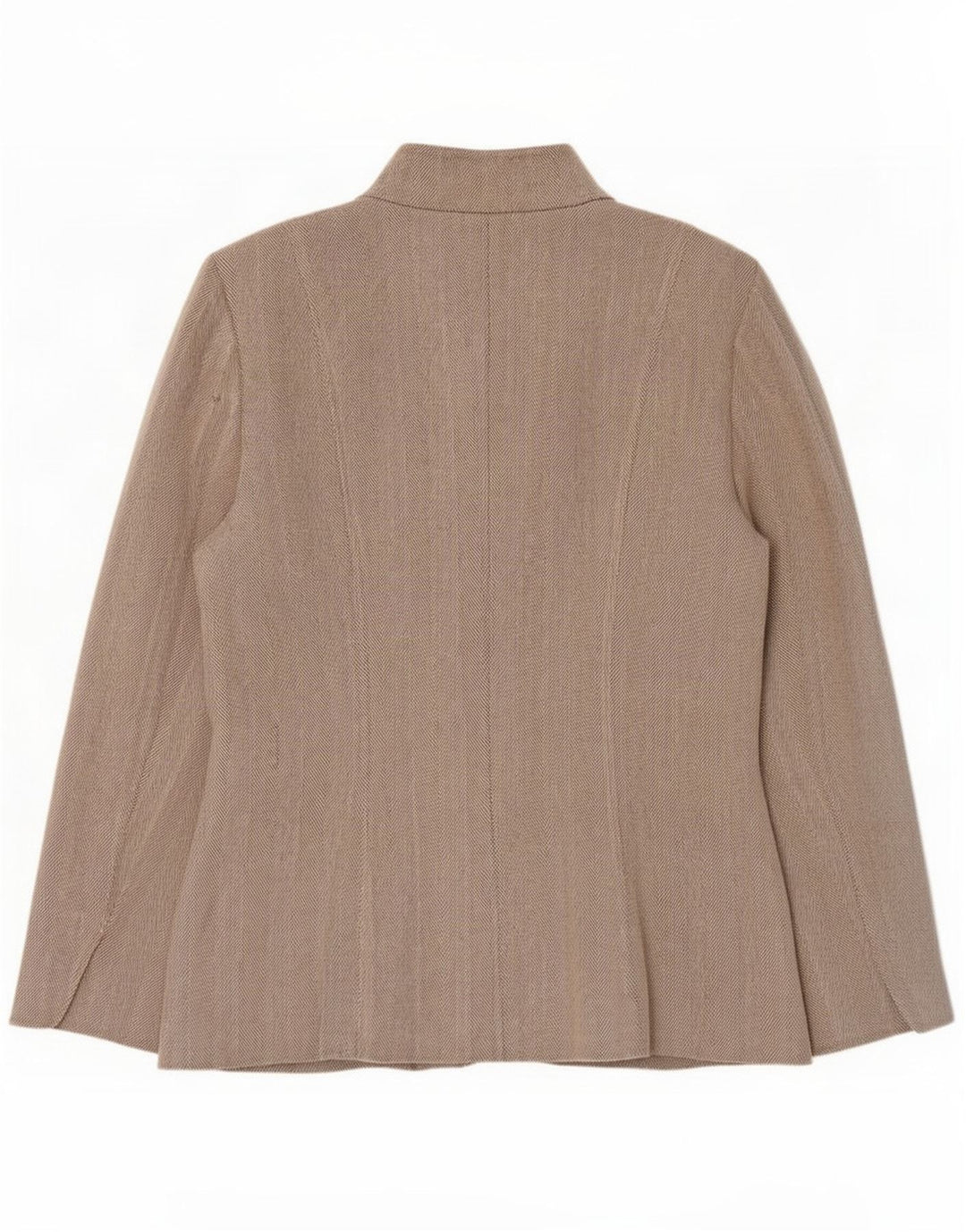 Calvin Klein Dame 5 Button Blazer Jacket US 14 XL Beige Sildeben Rayon