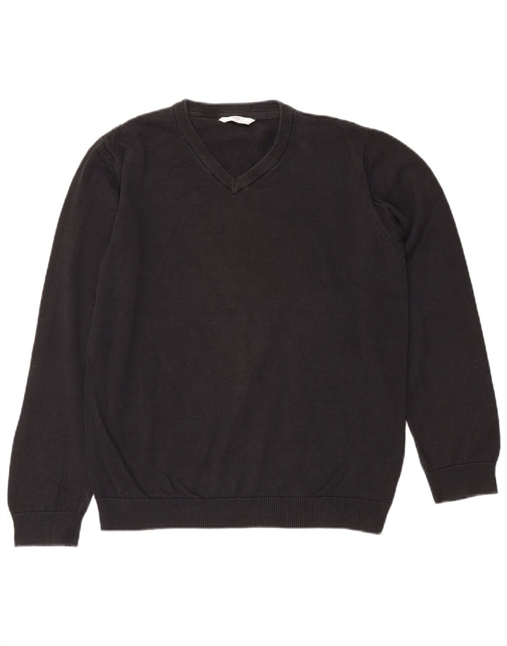 Marks & Spencer Boys V-hals sweater 14-15 år Sort bomuld