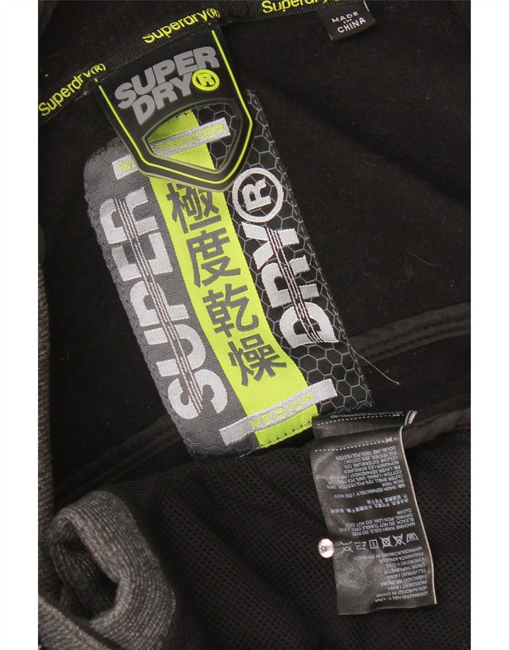 Superdry Windbreaker-jakke med hætte til mænd UK 38 Medium Grey Polyester