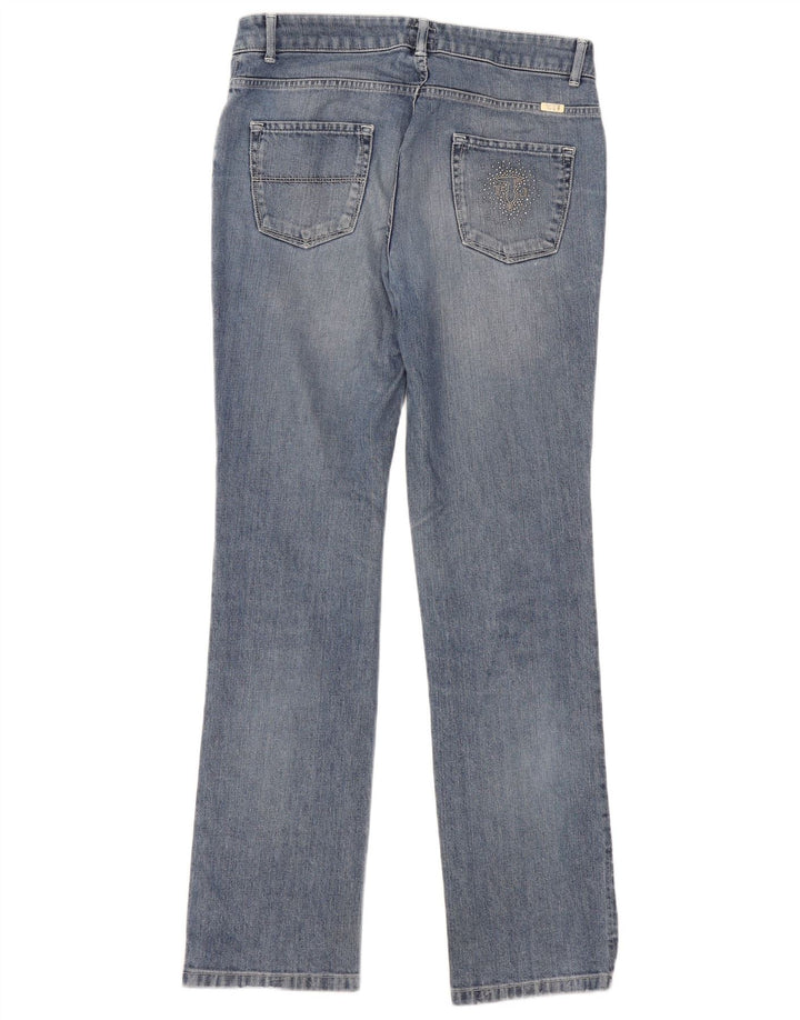 Trussardi Lige Jeans til kvinder W29 L33 Blå Bomuld