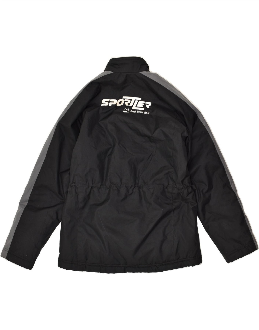 NIKE Boys Graphic Windbreaker Jacket 12-13 Years Large Black Polyester | Vintage Nike | Thrift | Second-Hand Nike | Used Clothing | Messina Hembry 