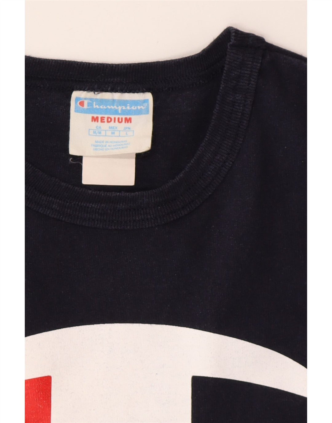 CHAMPION Grafisk T-shirt til mænd, medium marineblå