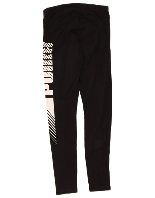 PUMA Grafiske Leggings til kvinder UK 10 Lille Sort