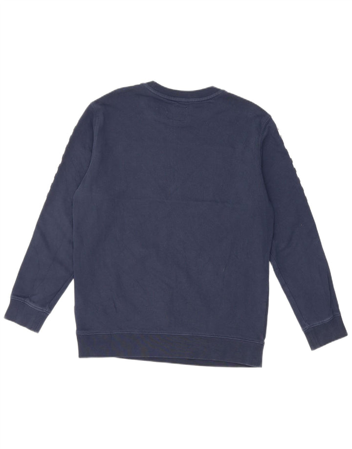 Vans Dame Grafisk Sweatshirt Jumper UK 14 Large Navy Blue Colourblock