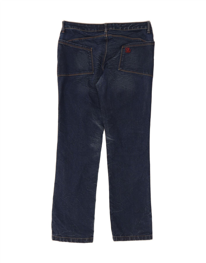TOMMY HILFIGER Womens Straight Jeans W33 L30 Navy Blue Cotton Vintage Tommy Hilfiger and Second-Hand Tommy Hilfiger from Messina Hembry 