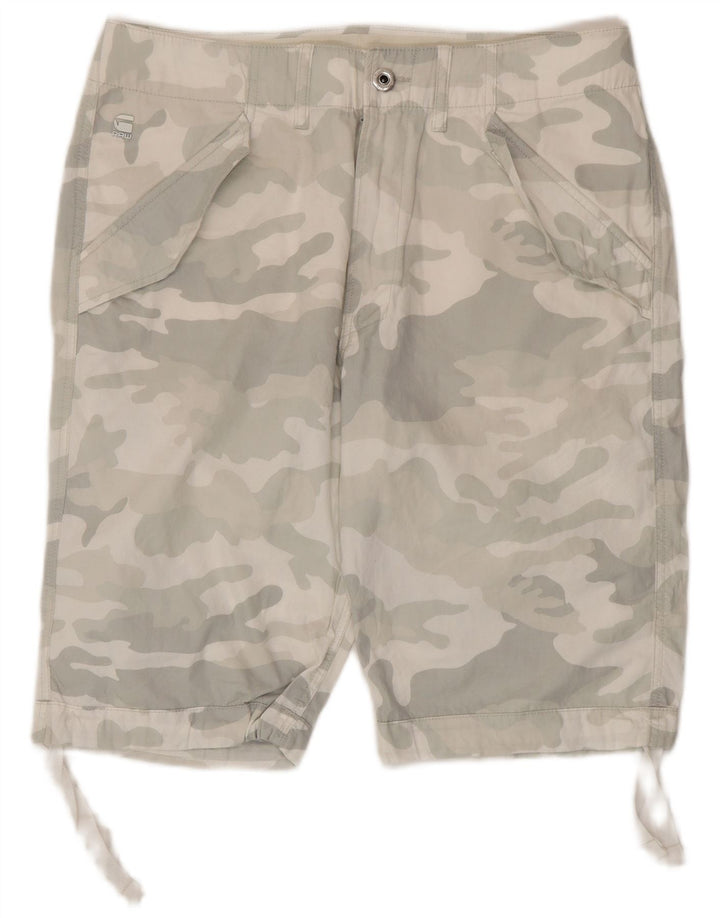 G-Star Herre Cargo Shorts W33 Mellemgrå Camouflage Bomuld