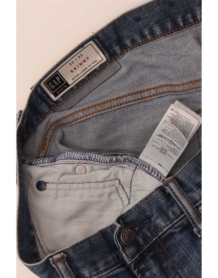 Gap Herre Skinny Jeans W33 L32 Blå Bomuld