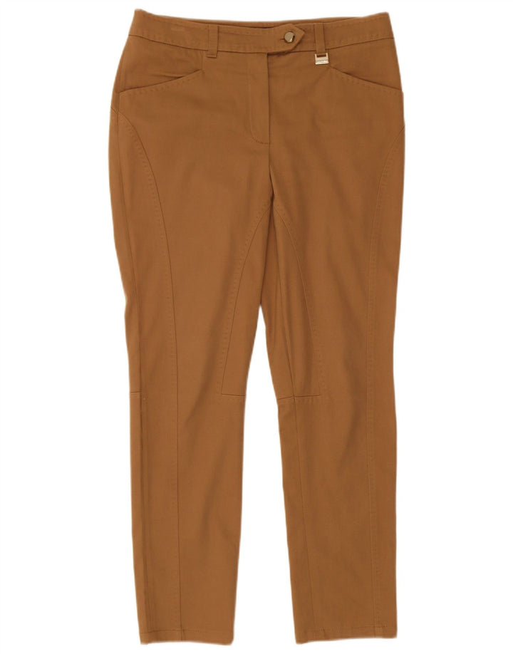 Luisa Spagnoli Dame Slim Cropped Trousers IT 42 Medium W32 L27 Brun