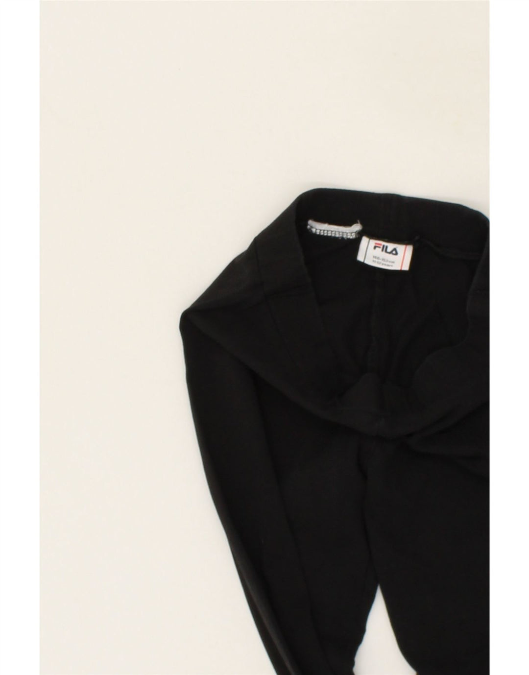 FILA Girls Graphic Leggings 11-12 Years Black Vintage Fila and Second-Hand Fila from Messina Hembry 
